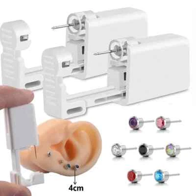 Perforadora de hélice de cartílago estéril perforadora de oreja máquina herramientas tachuelas desechables herramienta Foto 1 de 4