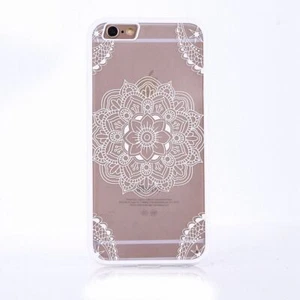 Huawei P9 Lite Handy Hülle Mandala Case Motiv Cover Indianische Spitze Weiß Neu - Afbeelding 1 van 10