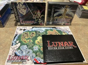 Lunar Silver Star Story Completo Sony Playstation 1 PS1 CIB con Mapa + Los 4 Discos - Imagen 1 de 13