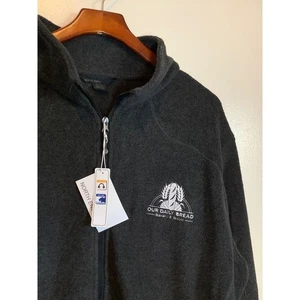 North End Herren XL Full Zip Fleece Our Daily Bread Bakery bestickt anthrazit - Bild 1 von 9