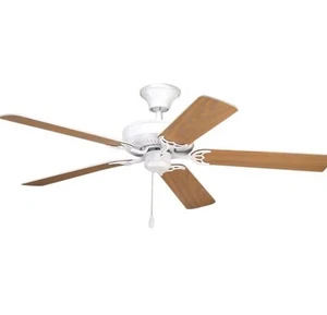 Progress Lighting Air Pro 52 Air Pro 52 5 Blade Indoor Ceiling Fan - White - Picture 1 of 5