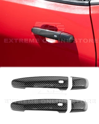 Накладной чехол на дверную ручку из углеродного волокна подходит для Chevrolet Camaro 16–24 годов выпуска в заводском стиле - Изображение 1 из 4