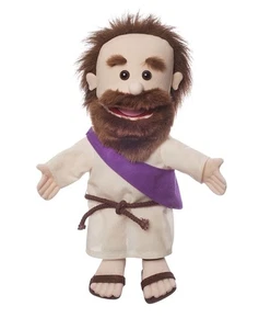 Sandalias Silly Puppets Jesús Faja Púrpura Religioso Imaginario Juego Escuela Dominical - Imagen 1 de 10