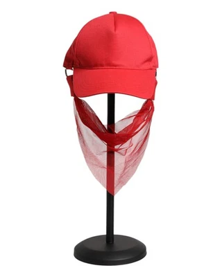 Gorra de béisbol Dolce & Gabbana con cubierta facial sombreros rojos para mujer Foto 1 de 4
