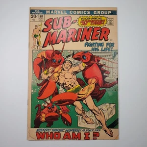 Marvel Comics Sub-Mariner #50 VG 1972 Key Issue 1st Appearance Namorita - Picture 1 of 13