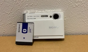 Sony Cyber Shot DSC-T70 white Compact Digital Camera Japanese language only - Picture 1 of 13