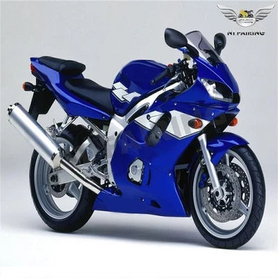 Carenado de moldeo por inyección FKB azul blanco apto para Yamaha 1998-2002 YZF R6 nuevo Foto 1 de 4