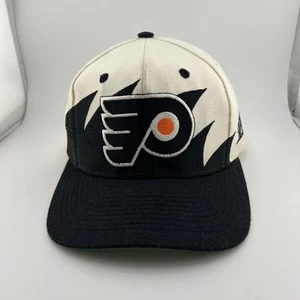 Vtg Philadelphia Flyers Logo Athletic Shark tooth SnapBack Hat Cap NHL Hockey - Picture 1 of 8