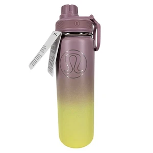 LULULEMON BACK TO LIFE 24OZ UNIQUE DESIGN WATER BOTTLE PURPLE/YELLOW GRADIENT - Picture 1 of 9