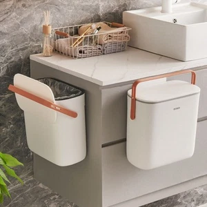 Space-Saving Wall-Mounted Trash Can Waterproof Kitchen Compost Bin Household - Picture 1 of 13