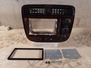 JDM Honda Civic ES Ferio OEM Wood Audio Panel w/Aircon Switch Used - Picture 1 of 9