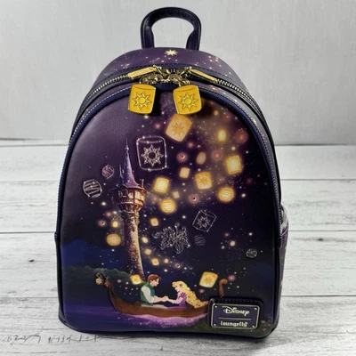Loungefly Disney Tangled Lantern Scene Light-Up Mini Backpack New - Image 1 of 4