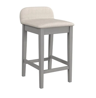 Hillsdale Maydena 26" Wood Contemporary Counter Stool in Gray - Image 1 of 4