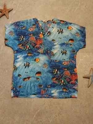 S.C.R.U.B.S. Womens Medical Scrub Top Size Small 1 Pocket USA - Image 1 of 4