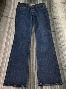 J. Crew Denim Jeans Womens 29T Slim Demi Boot Blue Stretch (MEASURES 32X35) - Picture 1 of 6