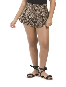 NWT ZARA Women’s Leopard Animal Print Shorts Size XS - Picture 1 of 5