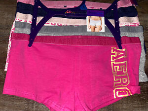 Aeropostale ~ Women's Boyshort Underwear Panties 5-Pair Cotton Blend ~ L