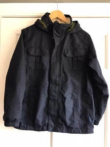 Chaqueta con capucha azul marino Lands End para niños grande 14-16 - Imagen 1 de 3