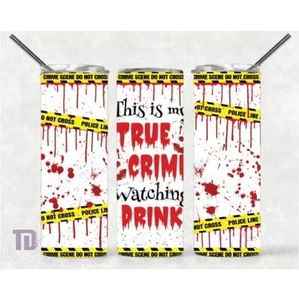 this is my true crime drinking mug Tumbler - Picture 1 of 11