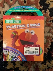 Sesame Street Playtime & Pals Activities & Jumbo Crayons New Rare Hard To Find - Picture 1 of 2
