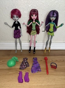 Monster High Create A Monster: Dragon, Werewolf & Mummy Dolls W/Harpy Dresses - Picture 1 of 14