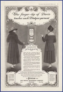 Vintage 1917 PRINTZESS Women's Coats & Suits Fashion Ephemera Print Ad - Picture 1 of 1