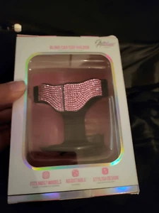 Pink rhinestone car cup holder - Picture 1 of 2