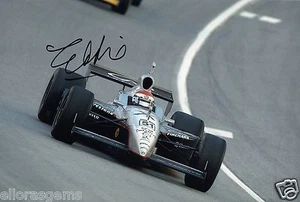 Indy Car Driver Eddie Cheever Hand Signed Photo Autograph 12x8" AE - Picture 1 of 1