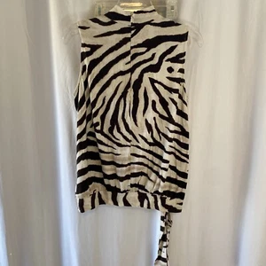 Top para mujer Lauren By Ralph Lauren con estampado animal talla mediana sin mangas - Imagen 1 de 4