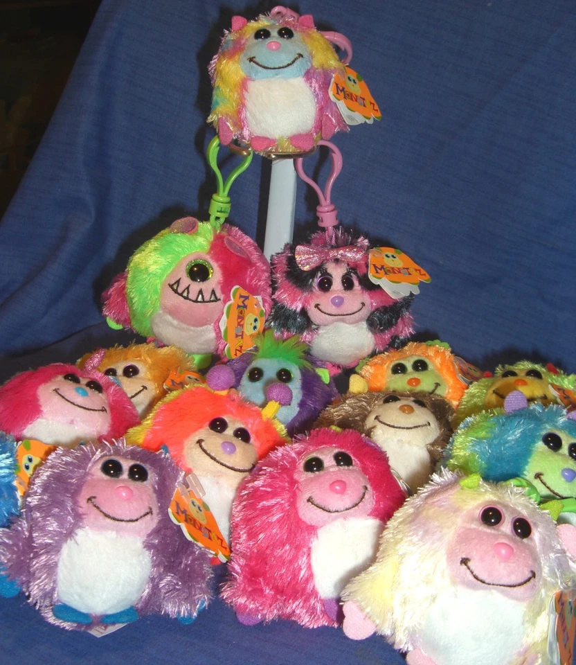 W-F-L TY Monstaz Schlüsselanhänger Monster key-clip Auswahl Beanie Anhänger - Bild 1 von 1