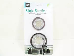 2 pc Steel Mesh Sink Drain Strainers Kitchen Bath Sinks Strainer Basket Baskets - Picture 1 of 6