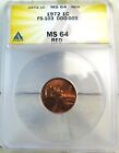 1972 Lincoln cent ANACS MS64RED *FS 103 DDO-003* BR