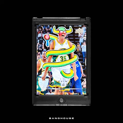 1/1 KEVIN DURANT 💎 SONICS UPPER DECK SSP 💎 NEW PENINI: ONE OF ONE ART - Image 1 of 4