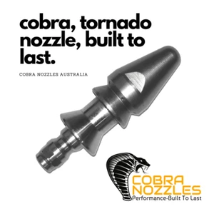 1/4 '' Genuine Cobra Tornado Nozzle - With Stainless Steel Bullet Blank - Bild 1 von 3