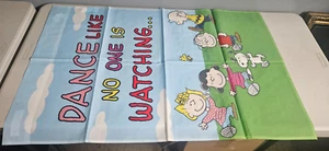 Lot of 10 Vintage Snoopy Peanuts Franchise Embroidered Garden Flags - Picture 1 of 6