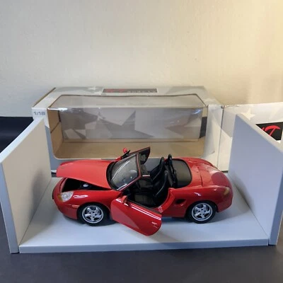 UT Models 1/18 Scale - 180 065830 Porsche Boxster 1996 Cabriolet Red - Image 1 of 4