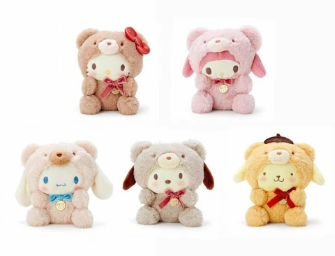 Sanrio Character Cutie Latte Bear Plush Doll My Melody Pompompurin Pochacco Cover