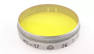 Russian USSR Yellow Y-17 Lens Filter Slip-On 36mm Industar-10 22 50 Fed Elmar 31 - Picture 1 of 2