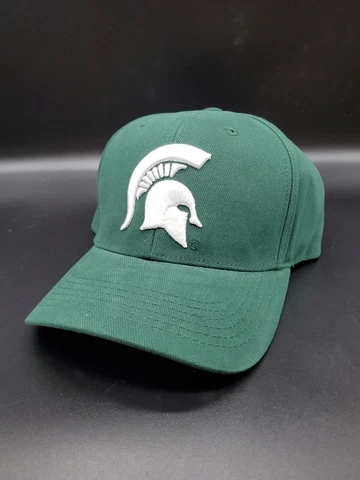 Michigan State Spartans Baseball Hat Mascot Green Sports Team Cover