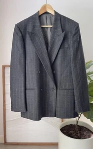 Giacca blazer cappotto sportivo gessato grigio uomo GIORGIO ARMANI taglia 39 reg ITALIA - Foto 1 di 5