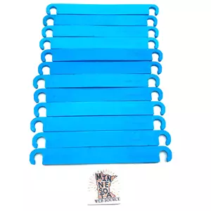 12 ganci piatti vintage Construx Light Blue Links - by Fisher Price pezzi di ricambio - Foto 1 di 3