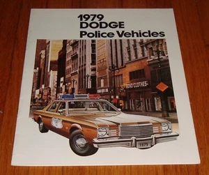 Original 1979 Dodge Police Vehicles Sales Brochure Catalog Aspen St Regis Van - Picture 1 of 2
