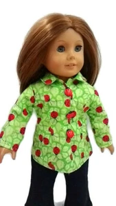 Chaqueta de primavera Ladybug se adapta a muñecas chicas americanas ropa de muñeca de 18 - Imagen 1 de 9
