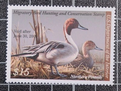 Scott RW75 2008 $15.00 Duck Stamp MNH PSE Cert Grade 95 SCV - $75.00 - Image 1 of 3
