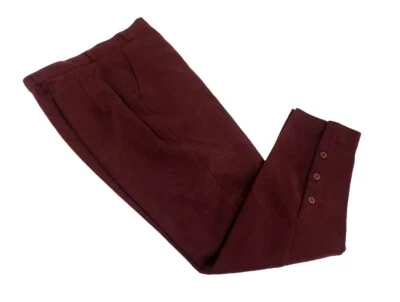 Шерстяная смесь брюки женский размер 10 Intensions винтажный бордовый бизнес брюки - Изображение 1 из 4