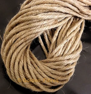 RUSTIC NATURAL HESSIAN BURLAP JUTE MACRAME CORD EXTRA CHUNKY THICK STRING TWINE - Picture 1 of 4