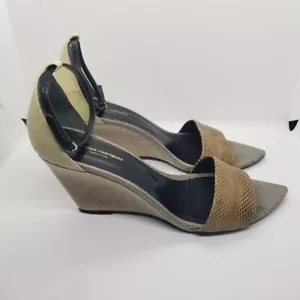 Sandalias de cuña Narciso Rodríguez piel de serpiente EU 41 - Imagen 1 de 9