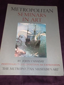 METROPOLITAN SEMINARS IN ART 1958 edition hardcover book, PORTFOLIO 7  W PRINTS - Picture 1 of 8
