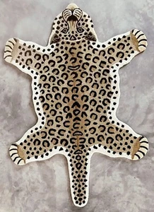 Leopard Rugs 3x5 Feet Handmade 100% Woolen Hand Tufted For Home Decoration - Picture 1 of 6
