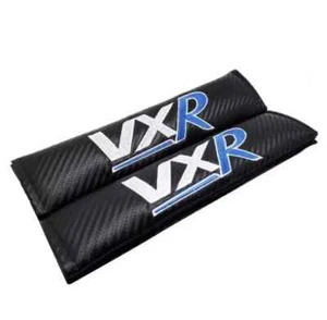 Almohadillas para cubierta de cinturón de seguridad azul VXR cuero PU efecto carbono Vauxhall Astra Corsa 2 un. - Imagen 1 de 2